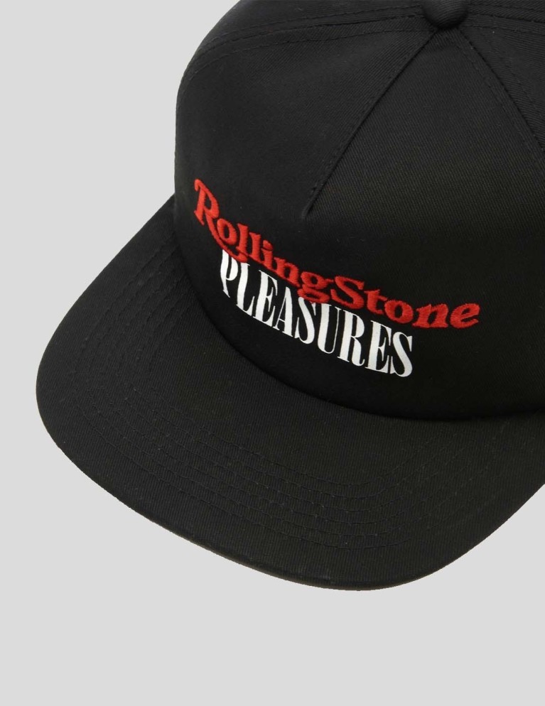 Gorra PLEASURES rolling stone hat black
